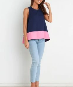 PUP49 Clothing Chloe Top - Navy