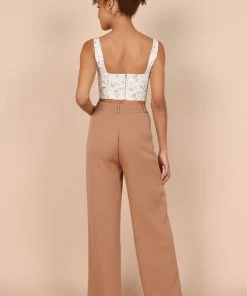 PUP42 Cindy Corset Top - White Floral For The Bride