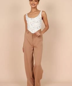 PUP42 Cindy Corset Top - White Floral For The Bride