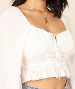 PUP4 For The Bride Claire Top - White