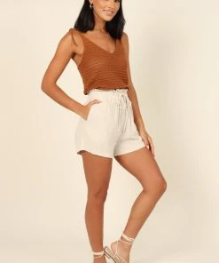 PUP64 Danielle Knit Tank Top - Brown