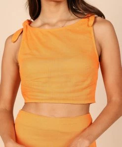 PUP8 Clothing Danika Cropped Top - Orange