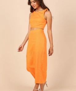 PUP8 Clothing Danika Cropped Top - Orange