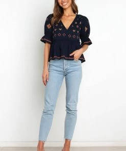 PUP50 Dawston Top - Navy Clothing