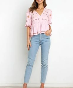 PUP50 Dawston Top - Pink Clothing