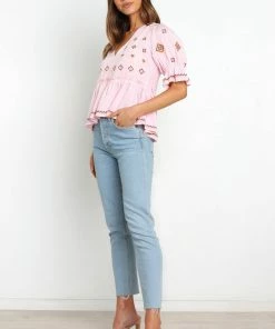 PUP50 Dawston Top - Pink Clothing