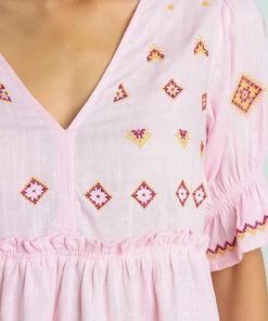 PUP50 Dawston Top - Pink Clothing