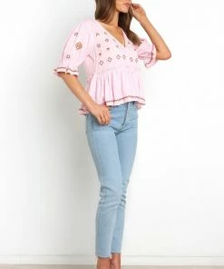 PUP50 Dawston Top - Pink Clothing