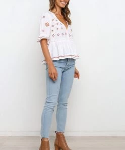 PUP50 Dawston Top - White For The Bride