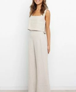 PUP52 Devlin Top - Beige Clothing