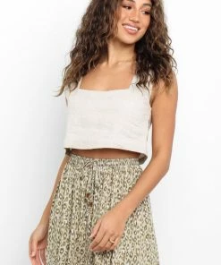 PUP52 Devlin Top - Beige Clothing