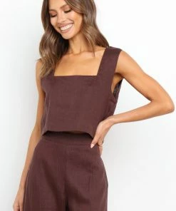 PUP52 Devlin Top - Chocolate Clothing