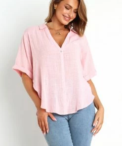 PUP8 Dion Top - Pink Clothing