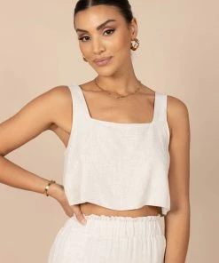 PUP8 Eleanor Cropped Top - Beige Clothing