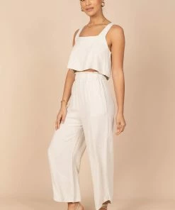 PUP8 Eleanor Cropped Top - Beige Clothing