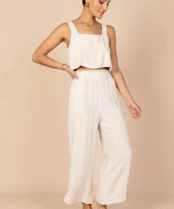 PUP8 Eleanor Cropped Top - Beige Clothing