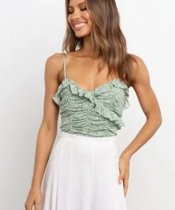 PUP58 Clothing Emily Top - Green