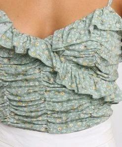 PUP58 Clothing Emily Top - Green