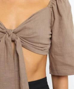 PUP4 Fenice Top - Mocha Clothing