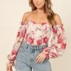 PUP27 Clothing Florence Bodysuit - Red Floral