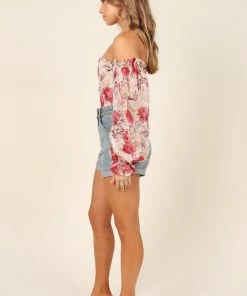 PUP27 Clothing Florence Bodysuit - Red Floral