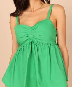 PUP50 Bump Friendly Freddy Babydoll Top - Green
