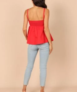 PUP50 Bump Friendly Freddy Babydoll Top - Red