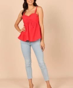 PUP50 Bump Friendly Freddy Babydoll Top - Red