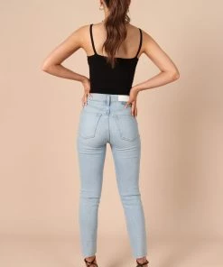 PUP65 Gemma V Neck Tank Top - Black Clothing