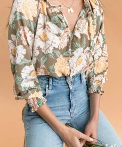 PUP51 Clothing Gerif Top - Olive