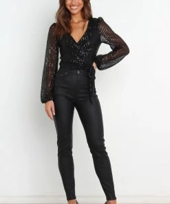 PUP14 Event Ready Glitz Top - Black