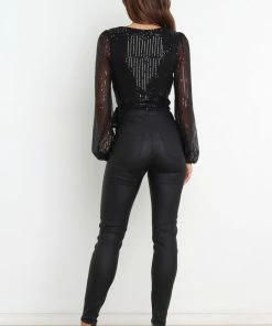 PUP14 Event Ready Glitz Top - Black