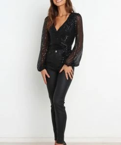 PUP14 Event Ready Glitz Top - Black
