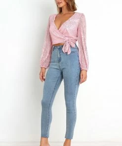 PUP14 Clothing Glitz Top - Pink