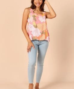 PUP49 Clothing Grace Top - Pink Floral
