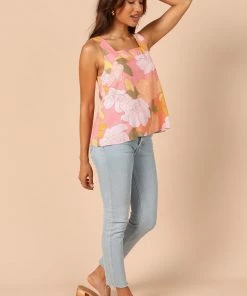 PUP49 Clothing Grace Top - Pink Floral