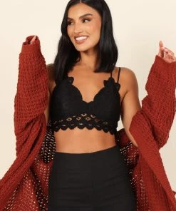 PUP64 Hannah Lace Bralette - Black