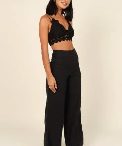 PUP64 Hannah Lace Bralette - Black