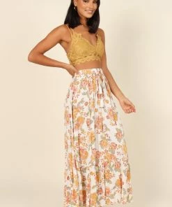 PUP64 Bump Friendly Hannah Lace Bralette - Mustard