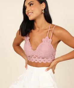 PUP64 Hannah Lace Bralette - Pink
