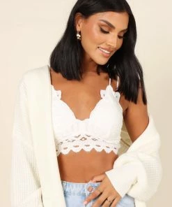 PUP64 Hannah Lace Bralette - White