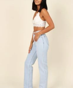 PUP64 Hannah Lace Bralette - White