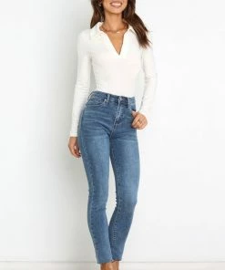 PUP14 Harper Bodysuit - White For The Bride