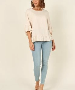 PUP49 Hayley Top - Beige Bump Friendly