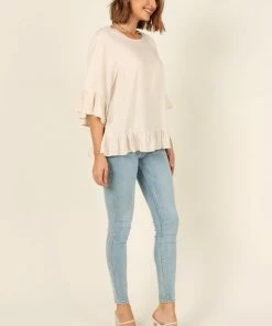 PUP49 Hayley Top - Beige Bump Friendly