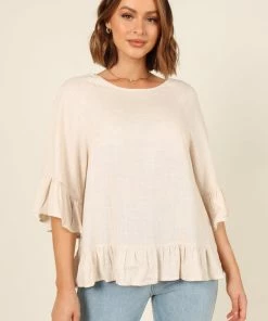 PUP49 Hayley Top - Beige Bump Friendly