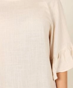 PUP49 Hayley Top - Beige Bump Friendly