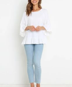 PUP49 For The Bride Hayley Top - White