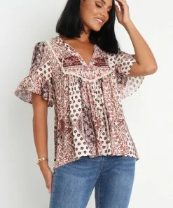 PUP62 Howell Top - Brown Clothing