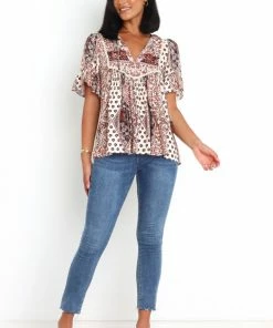 PUP62 Howell Top - Brown Clothing